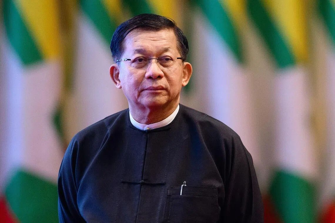 Min Aung Hlaing visits Thailand as Myanmar’s civilian leader for first time