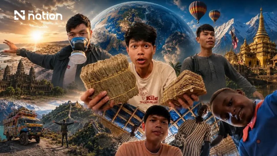 Thai YouTuber Hlun Solo. - Composite photo: The Nation/ANN