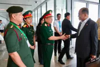 Khaled Nordin arrives for official visit in Vietnam