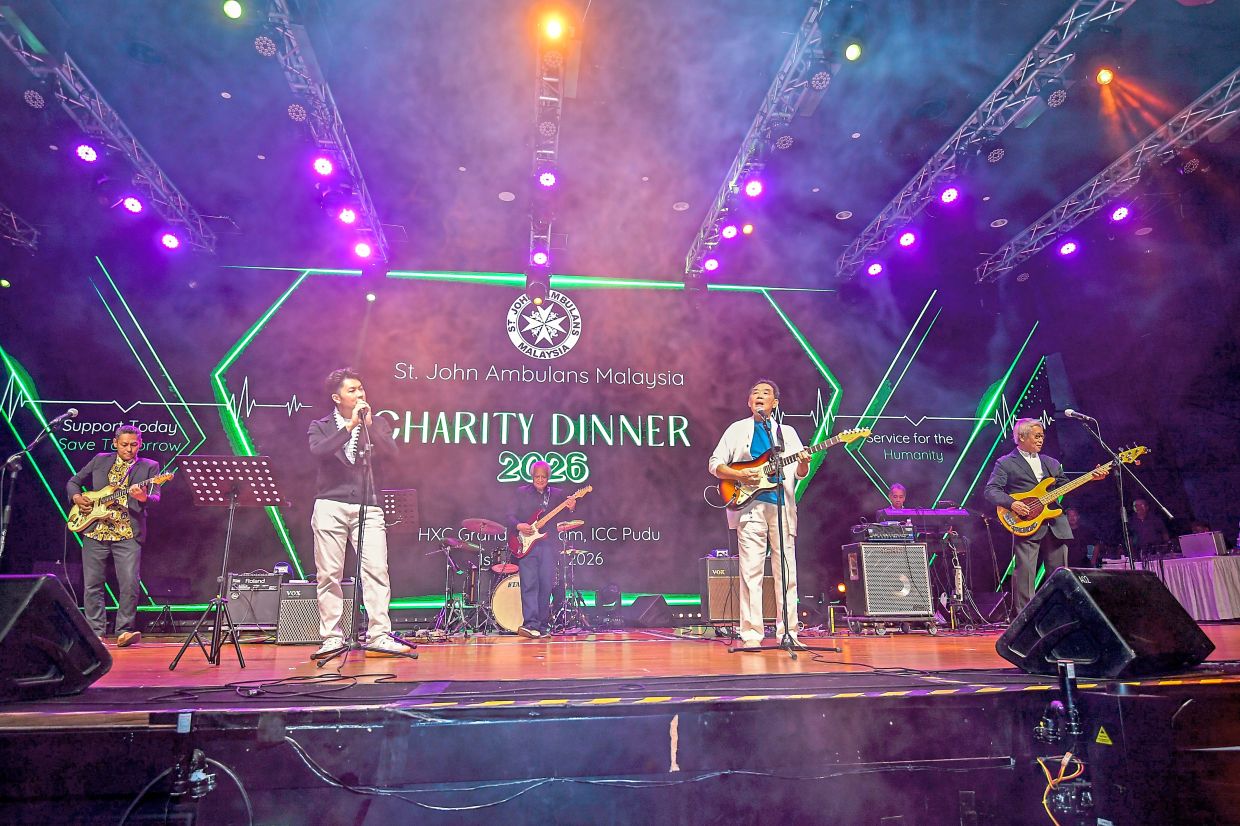 Classic 66 band entertaining guests.