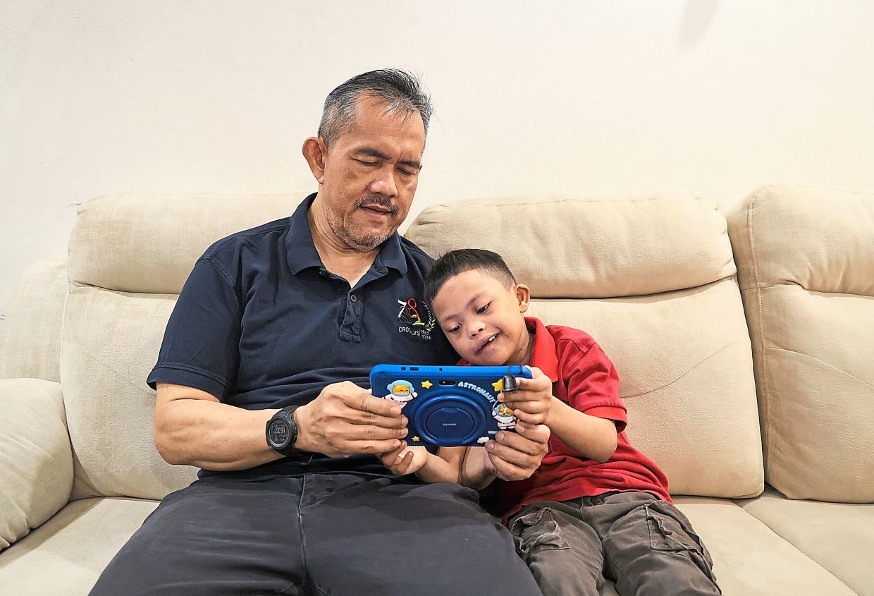 ‘We cannot assume that other siblings will look after a sibling with special needs,’ says Safwan (left).