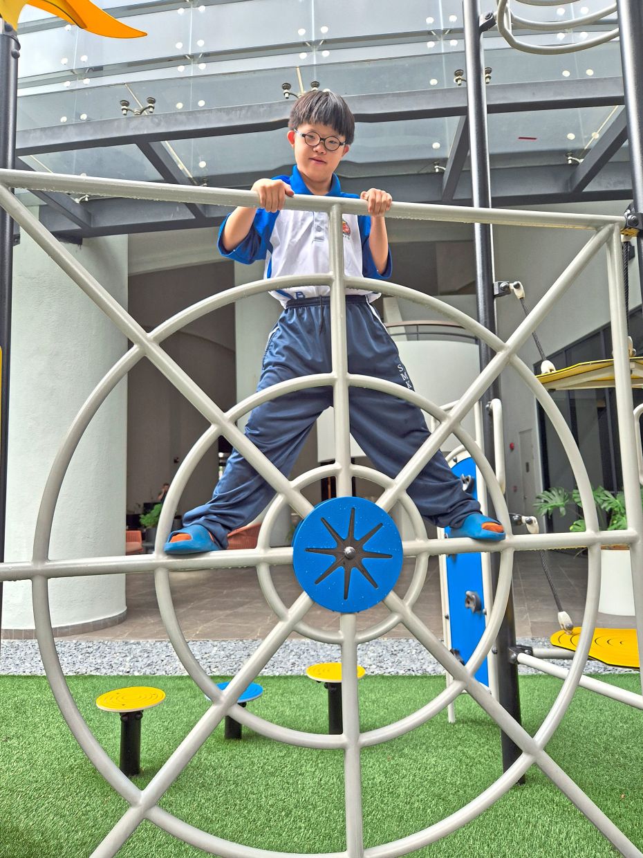 Hau Tze has developed practical skills that help him build independence and self-reliance. Photo: The Star/Sheela Chandran