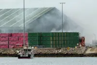 Dangerous sulfur fire prompts evacuation order in South Australia