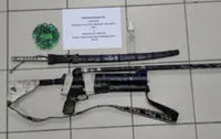 Cops nab plantation worker with air rifle, samurai sword, drugs in Mukah