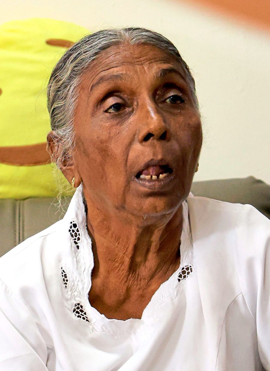 Gnanam is concerned over non-residents loitering in the residential area.