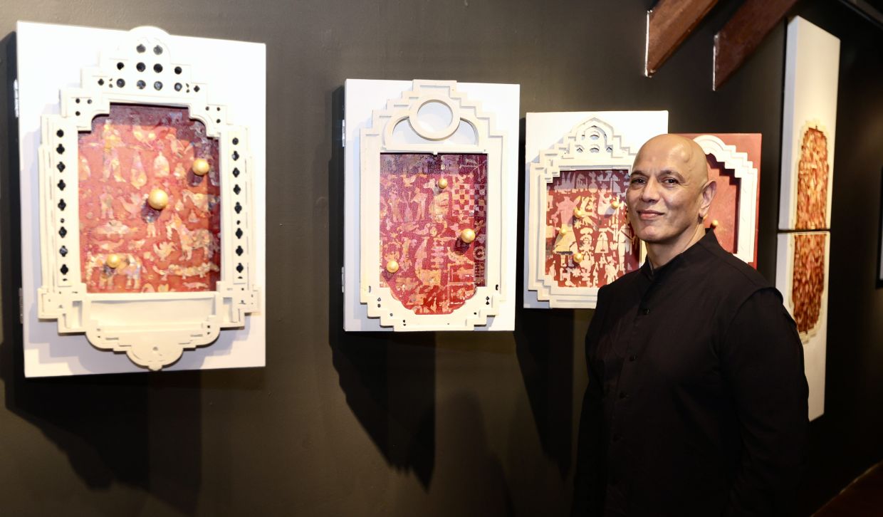 London-based artist and writer Rajinder Singh will discuss his new book, 'The Fugitive Gesture', at Tintabudi bookshop in Kuala Lumpur this Sunday at 3pm. Photo: The Star/Low Boon Tat