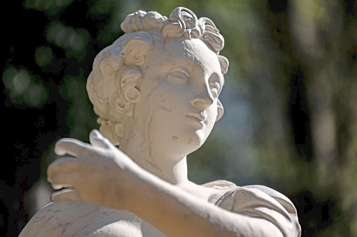 A sculpture of Polyhymnia that you can check out at Sanssouci Park, southwest of Berlin.