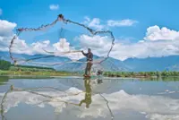 Shrinking lake, rising peril