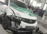 QuickCheck: Did a woman crash her car into Kota Kinabalu International Airport?