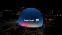 Gemini and K-pop's BTS collaboration on display at Las Vegas Sphere