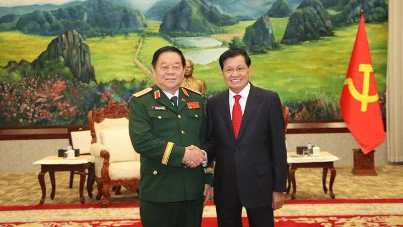 Lao President hails outcome of Lao-Vietnamese army talks