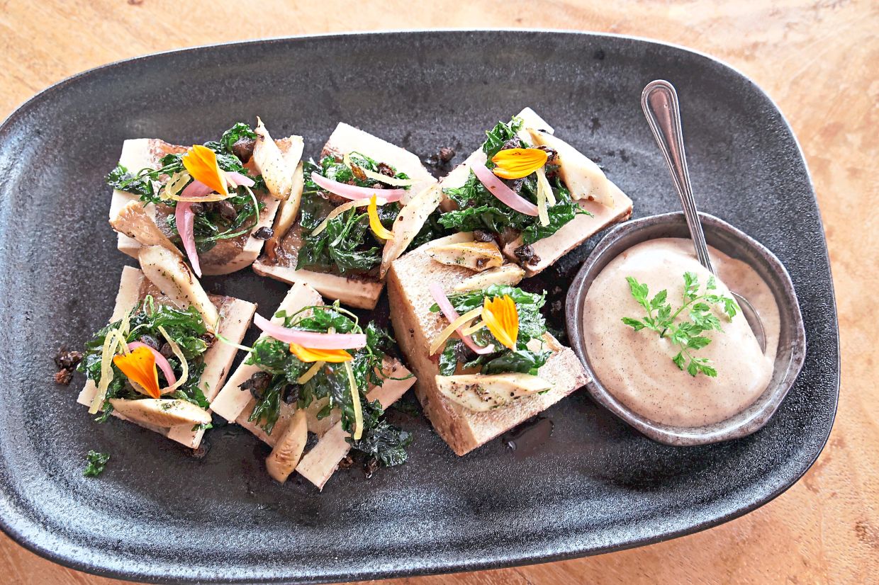 The wagyu bone marrow is a seductive, oleaginous beauty with instant, wily charms.