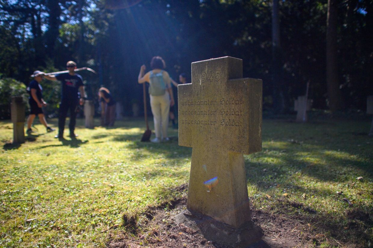 The programme extends well beyond maintaining graves.