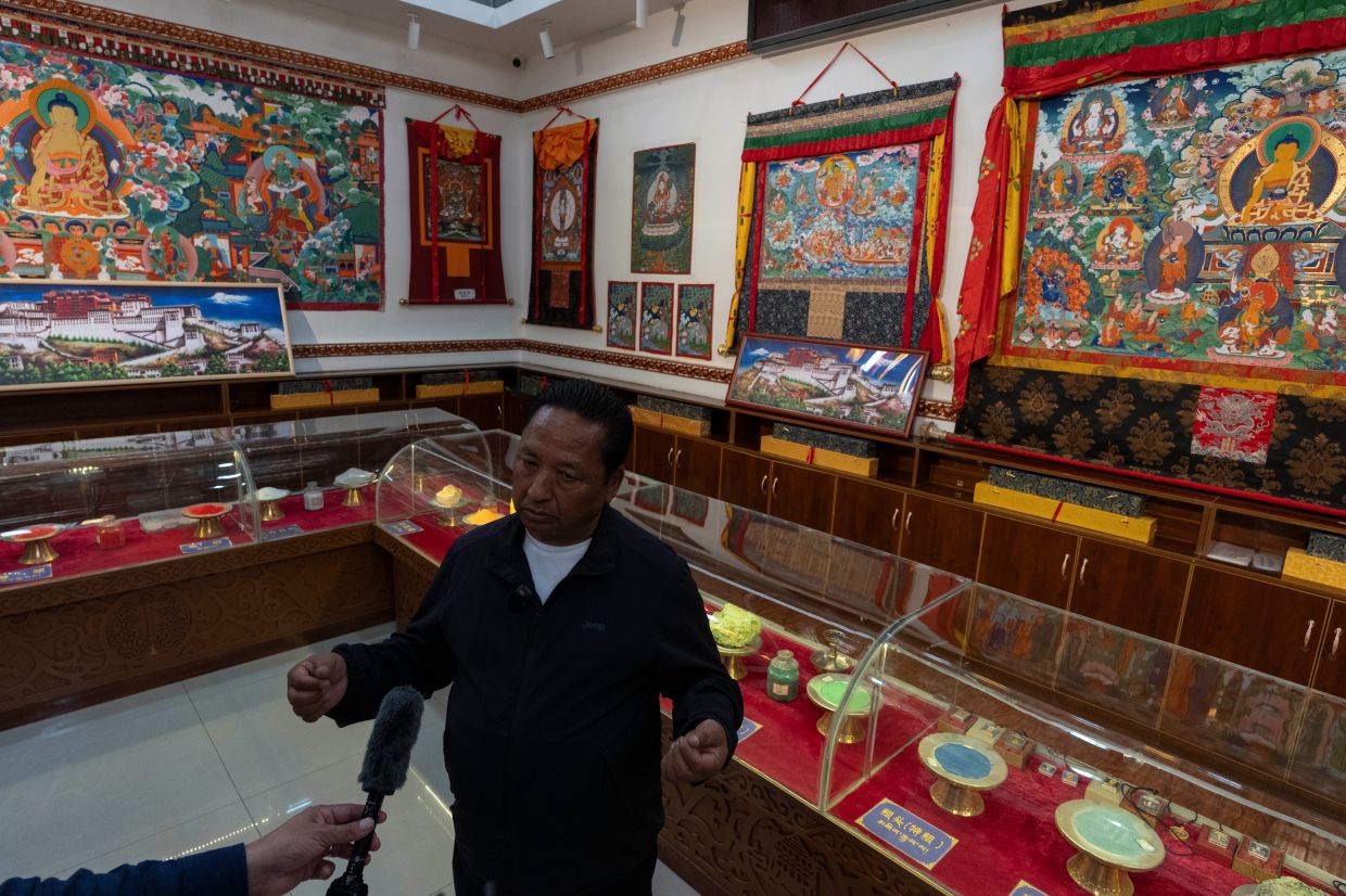 Pasang says the craft is recognised as China’s national intangible cultural heritage and hopes younger generations will continue the tradition. Photo: AP