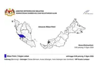 MetMalaysia warns of thunderstorms in Pahang, Selangor and KL until 5pm