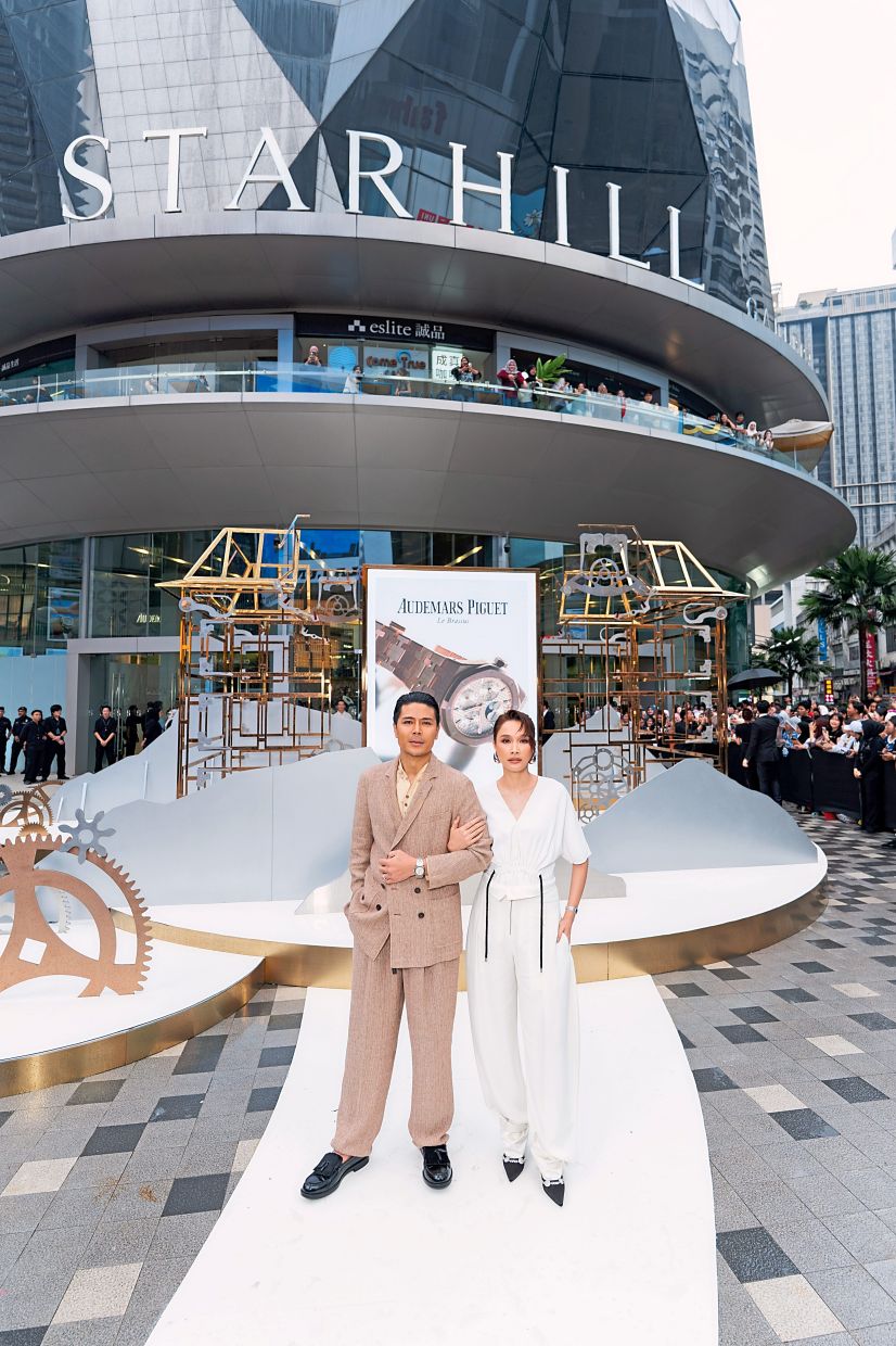 Awal Ashaari and Scha Alyahya at Audemars Piguet boutique opening in The Starhill Kuala Lumpur.