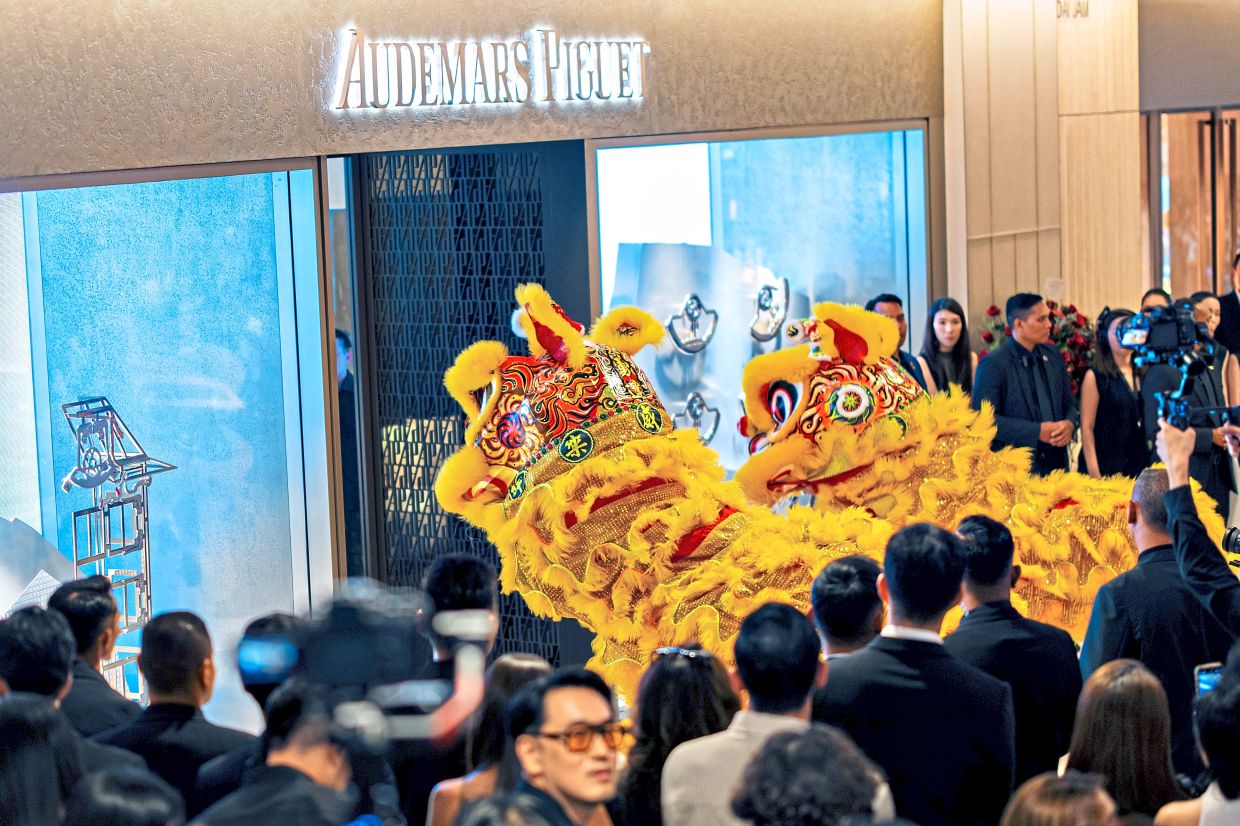Lion dance at opening of Audemars Piguet in The Starhill, Kuala Lumpur. — Photos: Audemars Piguet