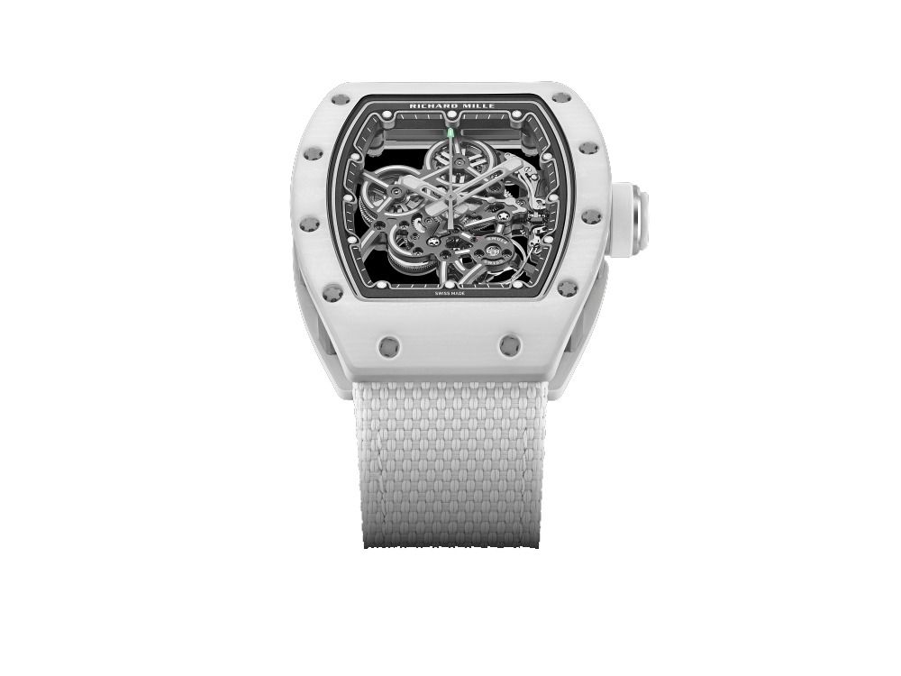The Richard Mille RM 55-01 Manual Winding in White Quartz.