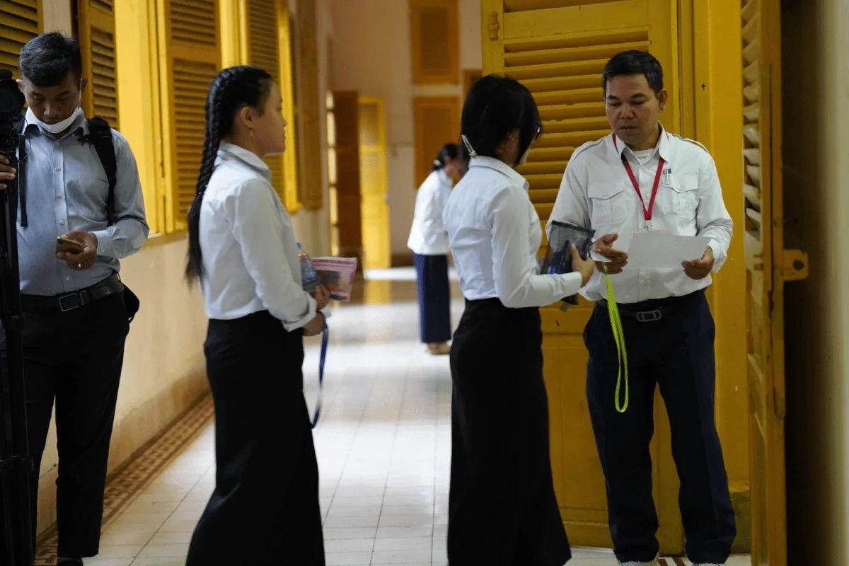 Grade 12 exams underway, even as 25 schools remain closed due to Thai occupation