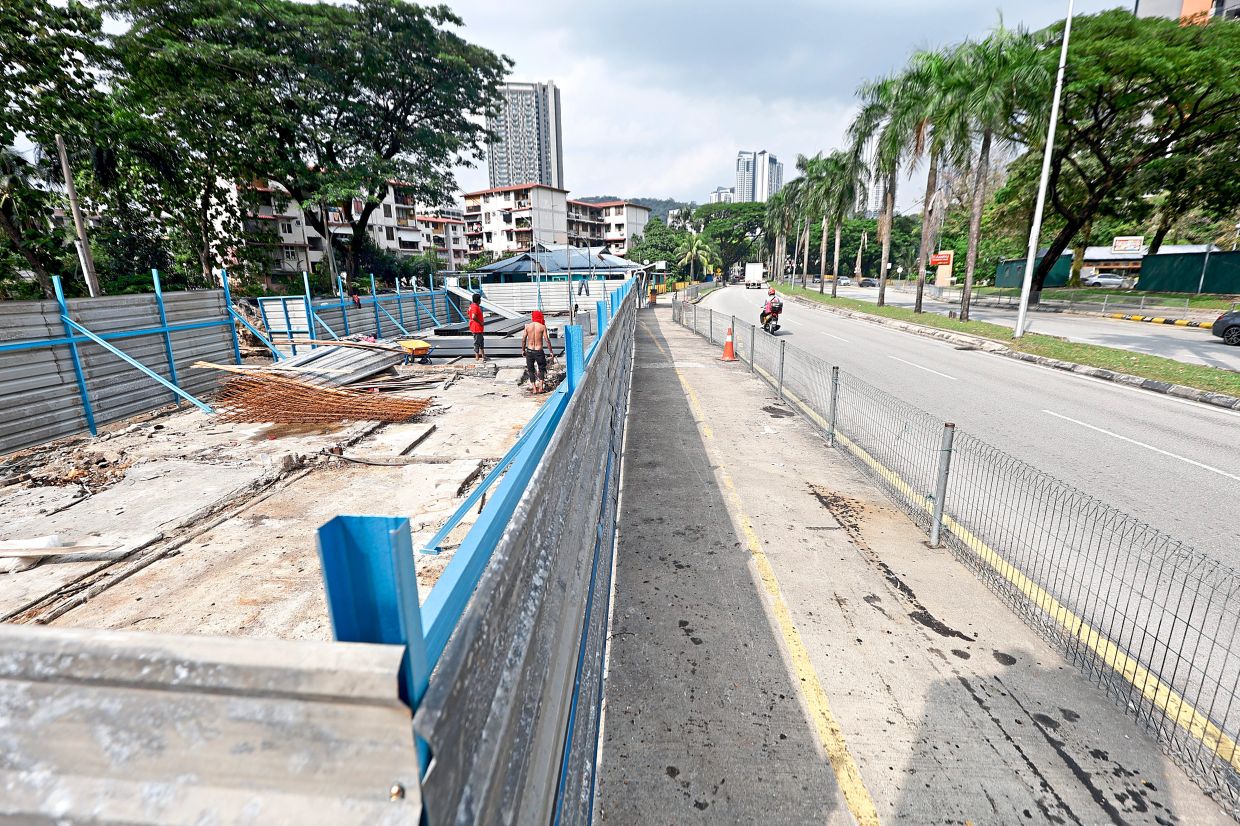 Upgrades are underway affecting hawker stalls along Jalan 2/27a in Wangsa Maju.