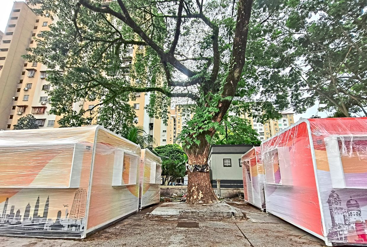 Traders in Jalan Pudu Ulu will be moved to these trading kiosks in December.