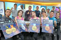 Cool shirts and medals for bridge marathon runners