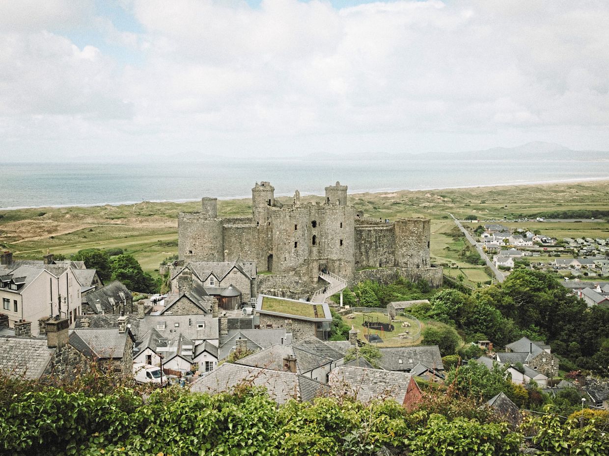 Harlech Castle was built in the 13th century as part of the Ring of Iron, which was designed to show English power over Wales.