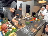 Seafood galore on buffet