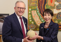 Japan brushes off Australian PM's melon joke drama