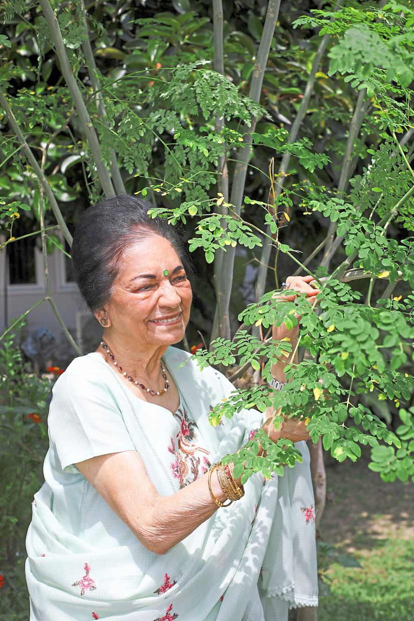ONLINEHer beautifully manicured garden is another spot in her house where she spends a lot of time in.