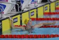 Swimming-Ledecky wins 1,500 at Pan Pacs, US set mixed medley relay WR