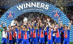 Soccer-PSG retain UEFA Super Cup with 2-1 win over Aston Villa
