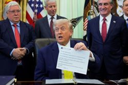 Trump sued over service that offers paid early access to Truth Social posts