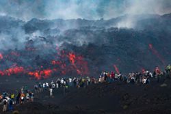 Tourists rush to Mount Etna as Italian volcano erupts