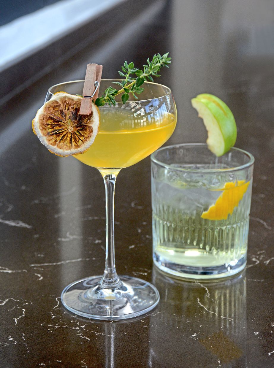 Golden Irish (left) and Apple of My Eyes highlight whiskey’s softer, more approachable side. 