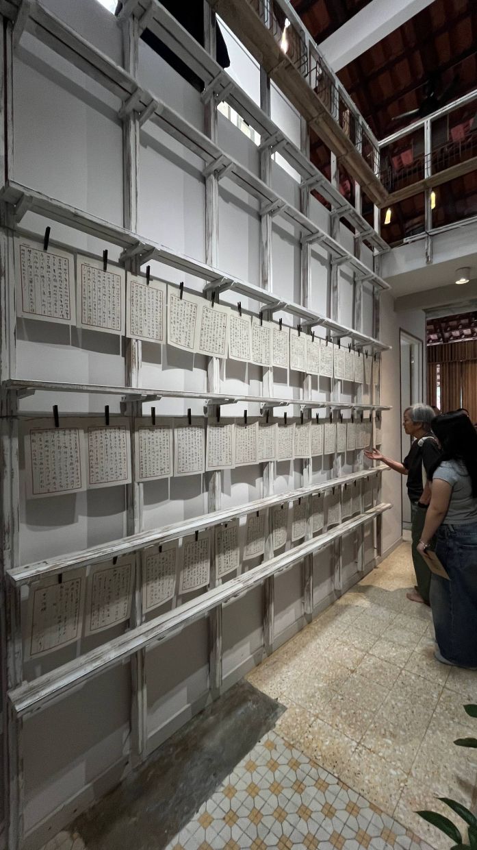 A view of the 'A Letter' exhibition at the Papan Haus gallery space in Petaling Jaya. Photo: The Star/M. Irsyad