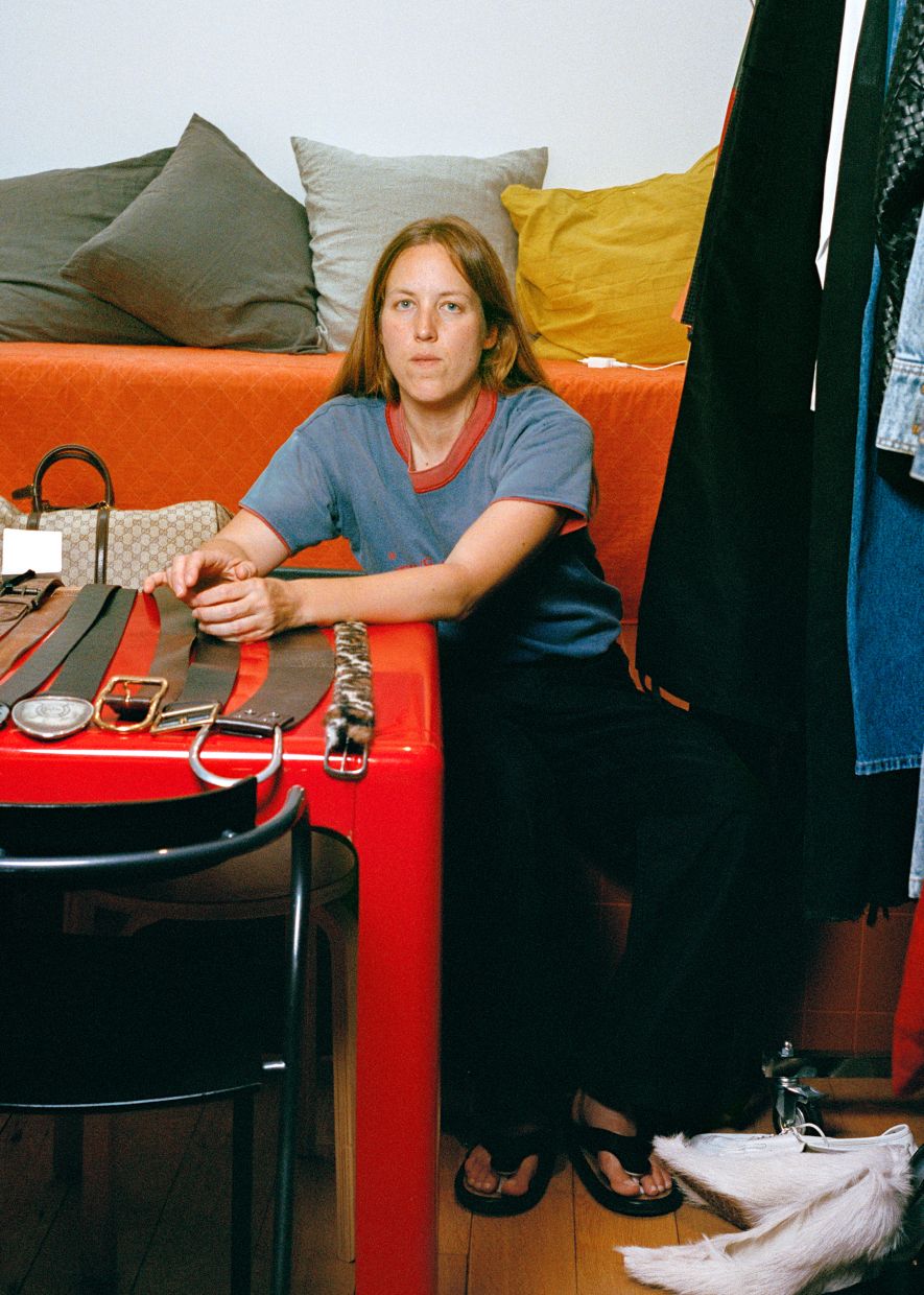 Charlotte Collet, a blunt 40-year-old from the south of France, at the Paris studio where she lives and works, Photo: The New York Times