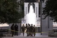 World War Two memorial in Washington vandalized with bubbles and graffiti