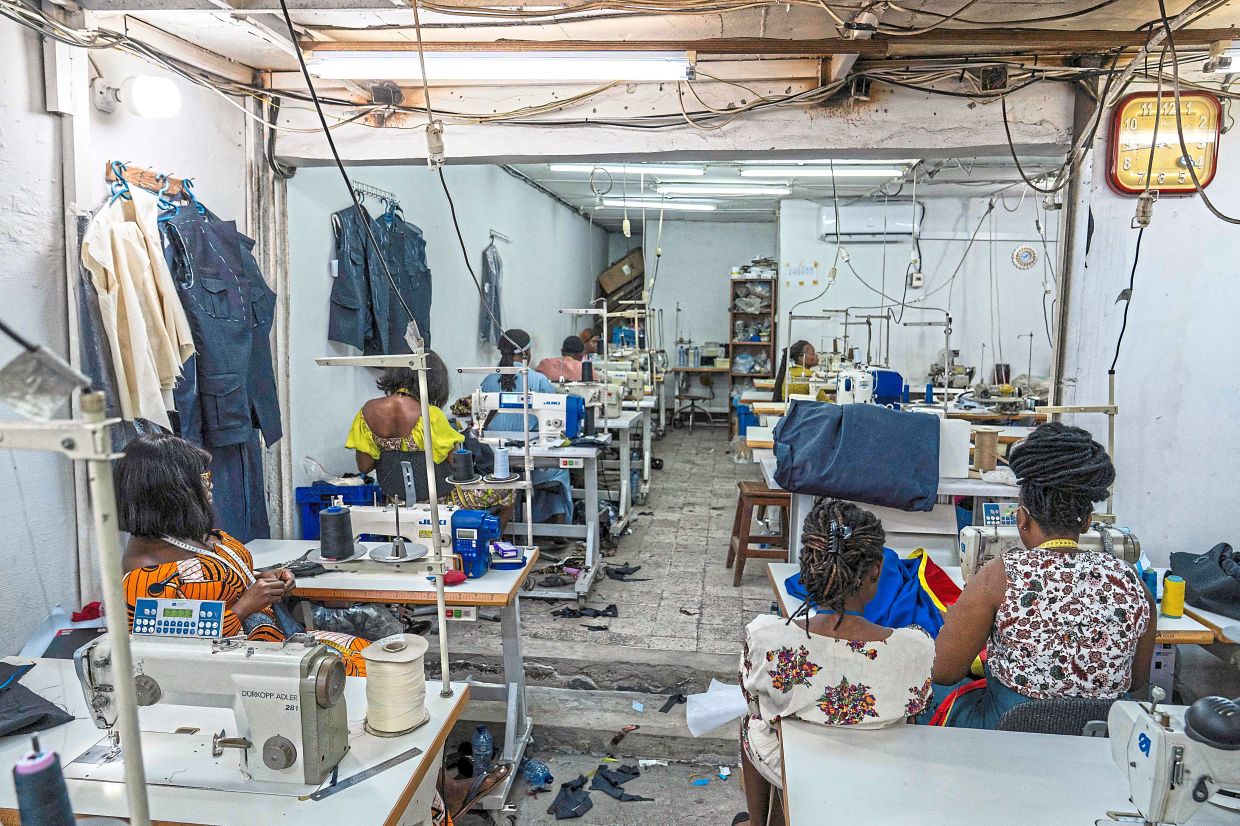 A general view of the Okasol workshop in Kinshasa. — AFP