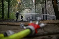 German wildfire near Belgian border under control, local authorities say