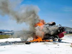 All flights grounded at Sultan Abdul Aziz Shah Airport following helicopter fire