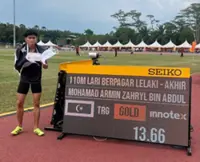 Terengganu's Armin remains hurdle king with record-breaking Sukma defence