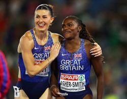 Athletics-Asher-Smith equals European medal record, Hunt completes golden treble