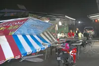 Violent storm wrecks Kuching night market