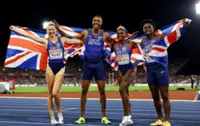 Athletics-Britain's Hunt and Asher-Smith set medal records at European Championships