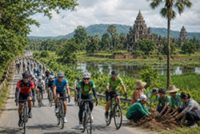 Hundreds cycle to promote green tourism, support underprivileged students in Cambodia
