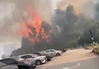 Forest fire breaks out near MAIS building in Shah Alam