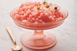 The Watermelon Granita is a cool, no-fuss dessert by actress Pamela Anderson