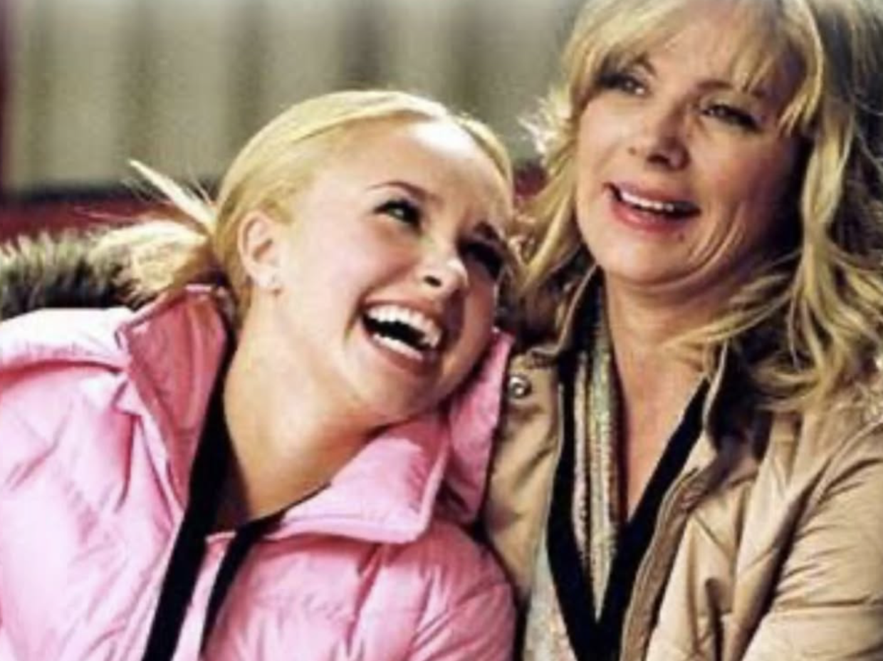Kim Cattrall with Hayden Panettiere. Photo: Kim Cattrall/Instagram