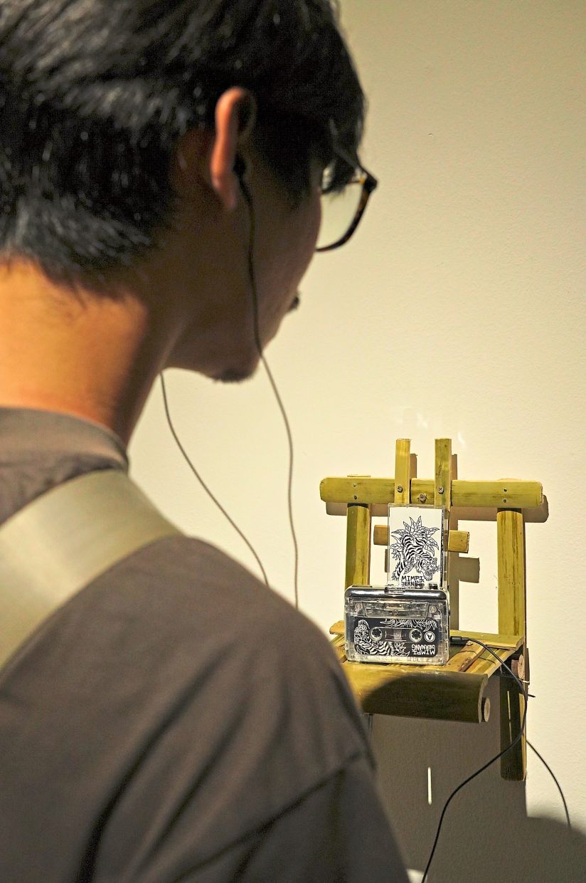 The exhibition features the 'Mimpi Jernang' soundtrack, combining four original compositions with interviews with the villagers. — LOW PEY SIEN